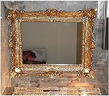 Lnxp Wandspiegel Rahmenspiegel Barockspiegel Spiegel In Gold 56x46 cm Renaissance Opulenter Prachtvoller Nostalgie Antik Barock Repro Barockstil 50SP