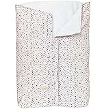 Wickelauflage oder Fußsack für Babyschale, universal – warm und weich, ideal für Winter und Übergangszeit, kompatibel mit Jané – Inglesina -Bugaboo -Maxi Cosi (Konfetti, 0-18 Monate, Übergangszeit)