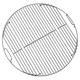 FLAMMBURO Grillrost rund Ø 47/44 cm - Aus verchromtem Stahl, Stabstärke 4 mm, Grill-Aufsatz, Rost, Grillgitter, BBQ (47 cm Geräte / 44 cm Grillfläche)