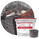 Schicker Mineral – EASYPHALT PRO® Kaltasphalt 25kg im wiederverschließbaren Eimer – Gebrauchsfertiger Reparaturasphalt mit Körnung 0-4mm – Kaltbitumen zur Beseitigung von Fissuren & Fahrbahnschäden