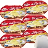 Hawesta Heringsfilets in Senf-Creme MSC 6er Pack (6x200g Dose) + usy Block