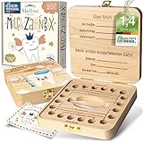 Madlino® Zahnbox aus Holz – personalisierbare...