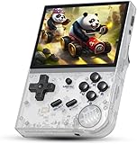 RG35XX Handheld Retro Konsole 64G, 5470+ Spiele, Linux System Quad core ARM Cortex-A9, 2023 Handheld Spielkonsole Unterstützt Gamepad und HDMI Ausgang TV, 3.5 Zoll Pocket Handheld Retro Konsole(Weiß)