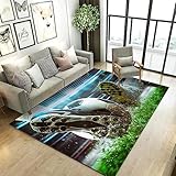 Wohnzimmer-Teppich Für Den Innen- Und Außenbereich, 3D-Gedruckte Fußballschuhe, Weiche, rutschfeste Bodenmatte Für Küche, Sofa, Flur, Schlafzimmer, Wohnkultur 90 X 150 cm -1X7M/X6Z