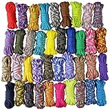 10er x 10ft Paracord Set Seile Schnüre DIY Handgemachte Webart für Armband Schlüsselanhänger Anhänger (Colorful x 10 pcs)