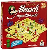 Schmidt Spiele 49330 Classic Line, Mensch ärgere Dich Nicht, mit extra großen Spielfiguren aus Holz, FFP, 2 bis 6 Spieler, bunt