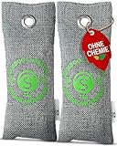 Schuhgeruch entfernen mit Aktivkohle – 2x75g Beutel gegen Schweißfüße, Feuchtigkeit & Fußgeruch – Schuh Deo geruchslos – Schuhtrockner & Geruchsneutralisierer für Arbeitsschuhe & Sneaker