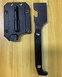 SPITZKANTE Gürtelmesser SPADE-7, EDC Messer Feststehend, Full-Tang, Outdoor-Messer mit Scheide für Camping, Jagd, §42a konform