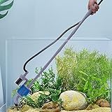 Mulmsauger Aquarium Elektrische Kiesreiniger Set, Aquarium Sauger Automatisch Aquarium Wasserwechsler mit 4 Saugkopf, Wasserpumpe, Selbstfilter, Fish Tank Reiniger