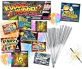 TK Gruppe Timo Klingler 1x XXL Set 180 Teile Kuddelmudel Happy Sparks® - für Partys & Silvester für Jugendlichen & Kinder 2024