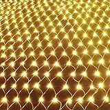 UISEBRT LED Lichternetz Lichterkette 6 x 4m Warmweiß Innen...