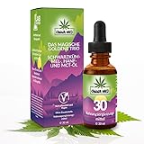 CANNA-MED - Premium Nr. 30 mit 30ML (750 Tropfen) extra starkes und hochdosiertes Hanfsamenöl - Vital Hanfsamenöl - 100% Natur - Hanftropfen mit Omega 3-6-9