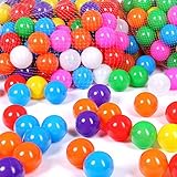 Schramm® 200 Stück Bälle für Bällebad 6cm Bälle für Kinder Bällebäder Babybälle Plastikbälle Ballpool Ohne Weichmacher 200er Pack