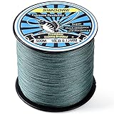 SIMOORE Geflochtene Angelschnur 500m/30lb, Angelschnur geflochten und flexibel I Fishing Line, Angelsehne, Angel Schnur -4 Stränge