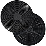 AllSpares Aktivkohlefilter (2 St.) für Dunstabzugshauben geeignet für Bomann KF561, PKM CF110 und Respekta MIZ0023 | Ø175mm