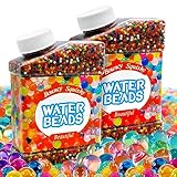 Eurtes 2 Stücke Wasserperlen, 100.000 Bunte Wasser Perlen, Wasserperlen für Pflanzen Ungiftig, Wiederverwendbare Water Beads für Pflanzen Gelperlen für Blumen und Pflanzen