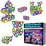 Desire Deluxe Magnetische Bausteine Magnet Montessori Spielzeug für Kinder 40PC Set Teilen ab 3 4 5 6 7 8 Alter Jahren, ideales Lernspielzeug für Mädchen Jungen Koordination und zum Bauen in Geschenk