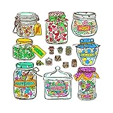 Kinderzimmer-Wandaufkleber Candy Treats Weihnachtsfensteraufkleber Abnehmbar Kleine Figuren (Multicolor, One Size)