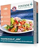 Fontaine Thunfischsalat Asia – 200 g – 5er Pack - mit Bonito Thunfischfilets aus 100% zertifizerter, nachhaltiger Fischerei und Bio-Gemüse aus kontrolliertem Anbau