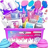 Original Stationery Einhorn-Schleim-Set Zum Selber Machen – Slime Set Mädchen - Für Glitzer-, Flausch, Wolken- und Schaumschleim Geschenkideen Kinder