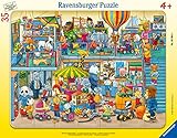 Ravensburger Kinderpuzzle - 05664 Tierischer Spielzeugladen - 30-48 Teile Rahmenpuzzle für Kinder ab 4 Jahren