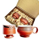 MoCulot Kaffeetasse Der Yangshao-Kultur, Kaffeetasse Aus Bemalter Keramik Im Vintage-Stil, Exquisites Geschenkset Aus Bemalten Kaffeetassen Für Hochzeiten/Geburtstage/Jahrestage Mit Geschenkbox