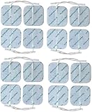 Tens-Elektrodenpads, 5 x 5 Selbstklebende Elektroden (16 Stück), kompatibel mit Tenscare-, Neurotrac-, Auvon- und Elle Tens-Geräten