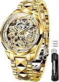 OUPINKE Herren-Skelett-Uhren mechanisch luxuriös...