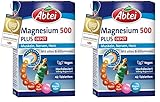 Abtei Magnesium 500 Plus Extra-Vital-Depot - hochdosiert - mit allen B-Vitaminen - für Muskeln, Nerven und Herz - vegan - 42 Tabletten (Packung mit 2)