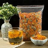 Bio Ringelblumentee Calendula Officinalis Echter Blütentee Hitze Lindern Feuer Entfernen Kaltgebrühtee Geeignet Zum Kochen Dekorieren Grüner Bio-Tee Erfrischender Früchtetee Gebrühter Tee (100g)