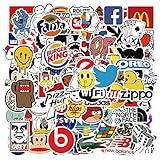 200 Stück wasserdichte Sticker Set - Vinylaufkleber Graffiti Style Aufkleber Deko für Skateboard Laptop Koffer Helm Motorrad Auto Fahrrad Computer, Geschenk für Jugendliche Erwachsene