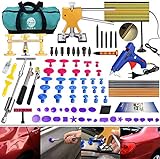 Randalfy DIY Paintless Ausbeulwerkzeug Dent Repair Kit 89er Dellen Reparaturset Dent Puller Gleithammer für Auto Hagelschaden Dent & Ding Remover