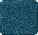 Erwin Müller WC-Vorlage, WC-Matte Rhodos Uni ohne Ausschnitt, rutschhemmend Petrol Größe 50x55 cm - ultraweich, extrem saugfähig, flusenarm