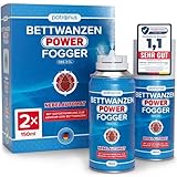 Patronus Bettwanzen Power Fogger CEG 3 CL - 2x 150ml - effektiver Vernebler mit maximaler Sofortwirkung zur Bettwanzen-Abwehr, für schwierig erreichbare Bettwanzen-Verstecke, aus deutscher Produktion