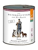 defu Hundefutter | 6 x 820 g | Bio Ente Sensitiv getreidefrei | Premium Bio Nassfutter Menü | Alleinfuttermittel für Hunde