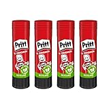 Pritt Klebestift 22g (4er-Pack), sicherer und...