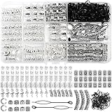 Bartperlen Wikinger Haarperlen 219 Stück Bartperle Dreadlocks Schmuck Bartschmuck Runenperlen Set Wikinger für Haar Bart Schmuck DIY Halskette Anhänger