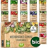 valeaf BIO Historisches Gemüse Samen Set I Seltene u. alte Gemüsesorten Samen im Gemüsesamen Set I Gemüse Anzuchtset I samenfestes Saatgut I Samen Gemüse als Gemüse Samen Set I tolles Garten Geschenk