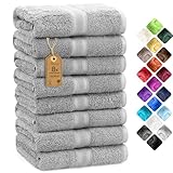 NatureMark 8er Pack Handtücher, 100% Baumwolle, 50 x 100...