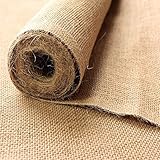 STOFFKONTOR Jute Sackleinen Meterware in Natur, 100% Jute, Robust & Flexibel verwendbar, ca. 130 cm breit, ca. 360 g/lfm