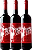 3er Vorteilspaket - Roter Bio-Glühwein - Heißer Hirsch | veganer Glühwein | roter Glühwein aus Deutschland in Bio-Qualität | 3 x 0,75 Liter