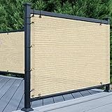 Gartensichtschutzzaun, UV- und wasserabweisend, 200 g/m², Stoff, atmungsaktiv, Sonnenschutz für Balkon & Gemüsegärten, dekorative Pflanzenschutzzäune