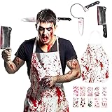 QIURUYUE Halloween Schlächter Kostüm, Metzger Kostüm...