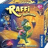 KOSMOS 681036 Raffi Raffzahn - Jagt die Juwelen, spannendes Kinderspiel mit magnetischer Drachen-Figur, Brettspiel für 2-4 Kinder ab 6 Jahren oder für die ganze Familie