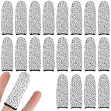 Thinp 20 Stück Fingerlinge,Fingerschützer Daumenschutz Finger Daumen Cots Wiederverwendbare fingerschutz Atmungsaktive Schnittfeste Fingerlinge Rutschfeste Fingerbett,für Küche Garten Skulptur