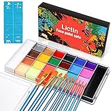 Lictin Face Bodypainting Farben Set 26 Wasserlösliche...