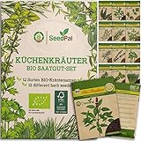 BIO Kräutersamen Set von SeedPal | 12 Sorten Saatgut Set...