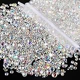 Weysoo Diamanten Deko, 4000 Stück Diamantene Streudeko Hochzeit, Transparent Acryl Kristalle Tischdeko Strass für Vase Füller Weihnachten Hochzeit Geburtstag Party(3mm,6mm,10mm)