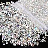 Diamanten Deko, 4000 Stück Diamantene Streudeko Hochzeit, Transparent Acryl Kristalle Tischdeko Strass für Vase Füller Weihnachten Hochzeit Geburtstag Party(3mm,6mm,10mm)