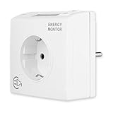REV Stromzähler – messen Sie Ihren Stromverbrauch, Stromzähler für Steckdose, Stromzählgerät, weiß